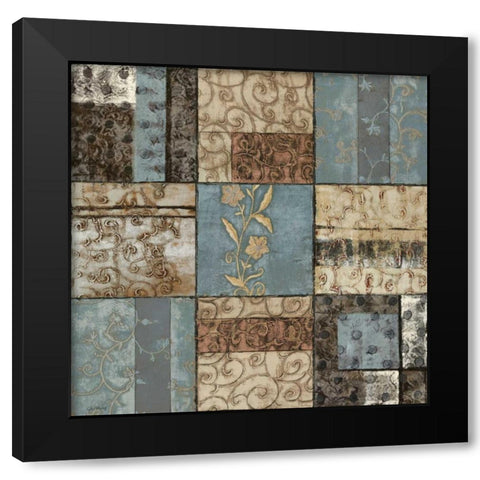 Structural Happiness II Black Modern Wood Framed Art Print with Double Matting by Kime, John