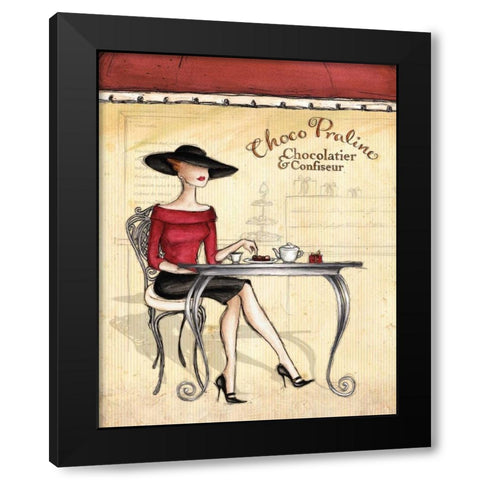 Femme Elegante I Black Modern Wood Framed Art Print with Double Matting by Laliberte, Andrea