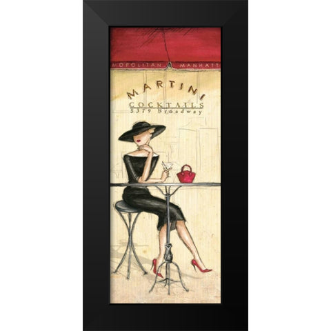 Cocktails Black Modern Wood Framed Art Print by Laliberte, Andrea