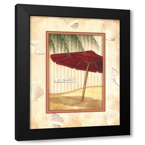 Parasol Club I Black Modern Wood Framed Art Print with Double Matting by Laliberte, Andrea