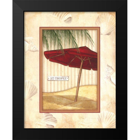 Parasol Club I Black Modern Wood Framed Art Print by Laliberte, Andrea