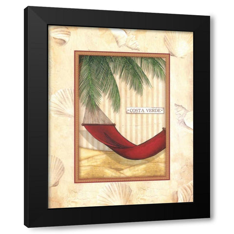 Parasol Club III Black Modern Wood Framed Art Print with Double Matting by Laliberte, Andrea