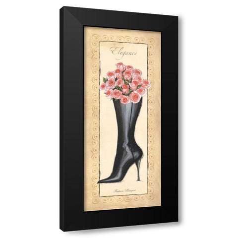 Fashion Bouquet II Black Modern Wood Framed Art Print with Double Matting by Laliberte, Andrea