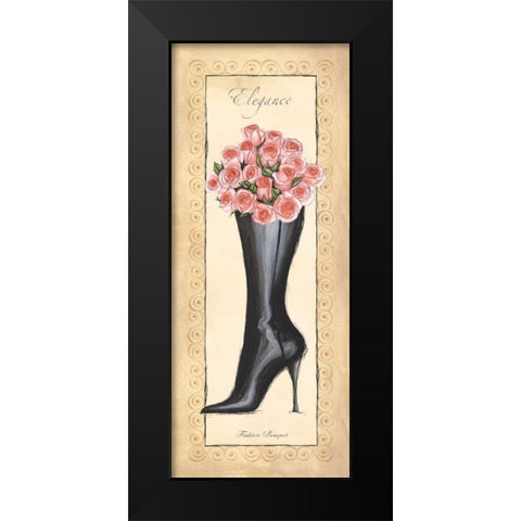 Fashion Bouquet II Black Modern Wood Framed Art Print by Laliberte, Andrea