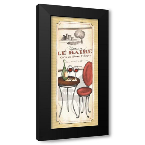 Vin Rouge Black Modern Wood Framed Art Print by Laliberte, Andrea