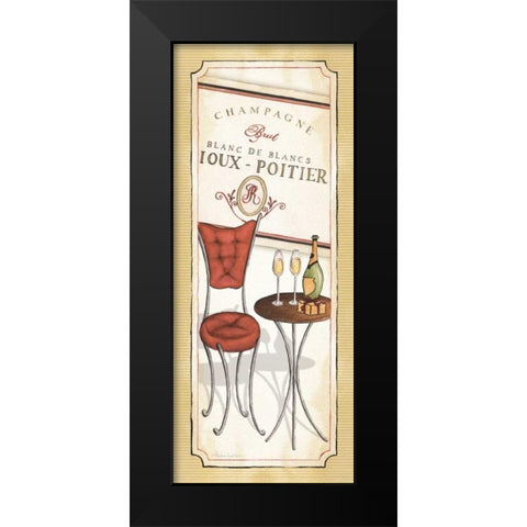 Champagne Black Modern Wood Framed Art Print by Laliberte, Andrea