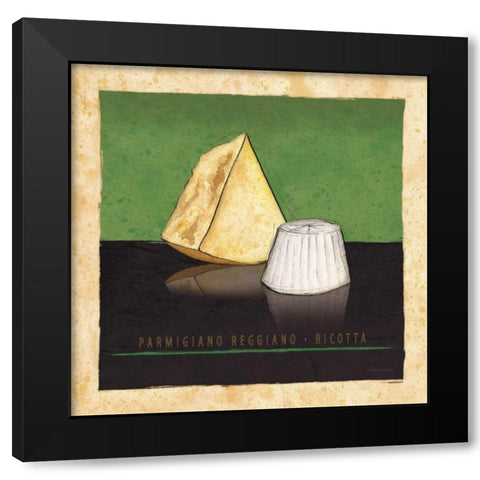 Cheeses I Black Modern Wood Framed Art Print by Laliberte, Andrea