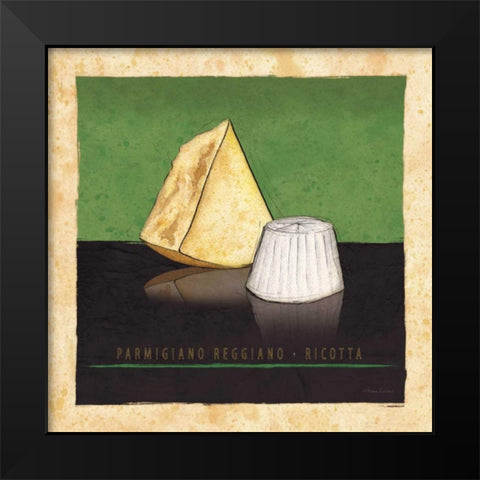 Cheeses I Black Modern Wood Framed Art Print by Laliberte, Andrea