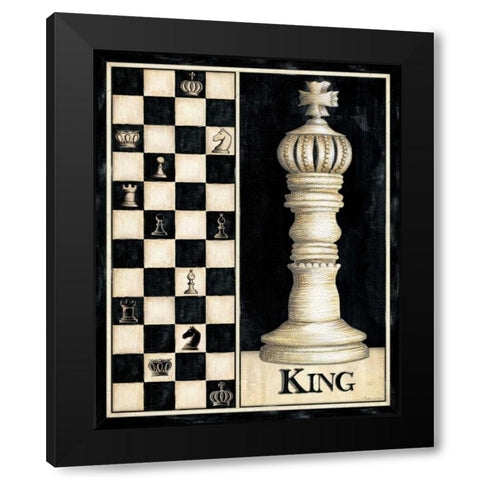 Classic King Black Modern Wood Framed Art Print with Double Matting by Laliberte, Andrea