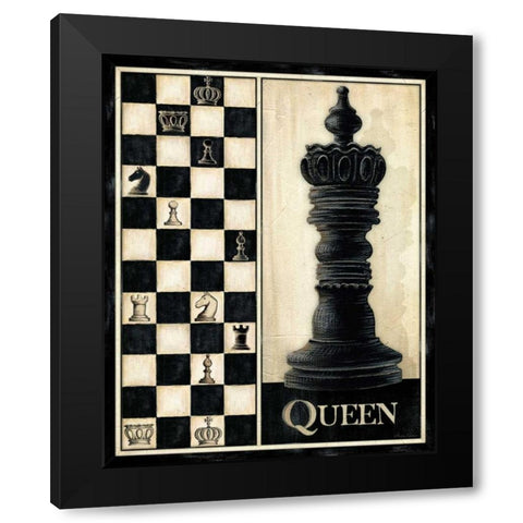 Classic Queen Black Modern Wood Framed Art Print by Laliberte, Andrea