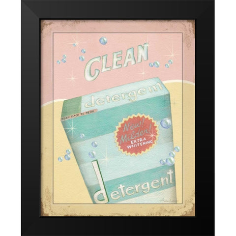 Clean Black Modern Wood Framed Art Print by Laliberte, Andrea