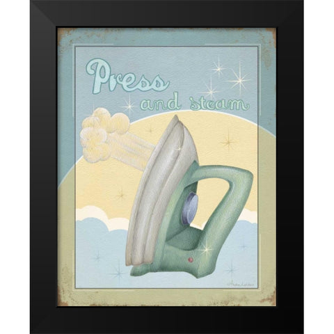 Press Black Modern Wood Framed Art Print by Laliberte, Andrea
