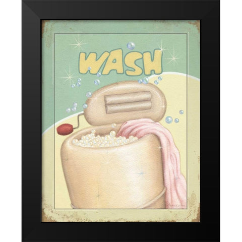 Wash Black Modern Wood Framed Art Print by Laliberte, Andrea