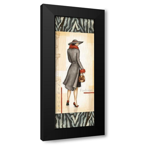 New York Fashion Black Modern Wood Framed Art Print with Double Matting by Laliberte, Andrea