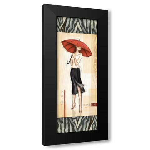 London Fashion Black Modern Wood Framed Art Print by Laliberte, Andrea