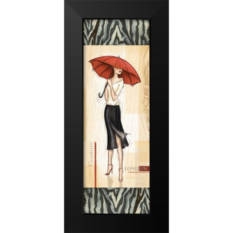 London Fashion Black Modern Wood Framed Art Print by Laliberte, Andrea