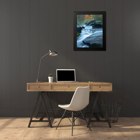 Moving Water I Black Modern Wood Framed Art Print by Larson, Scott