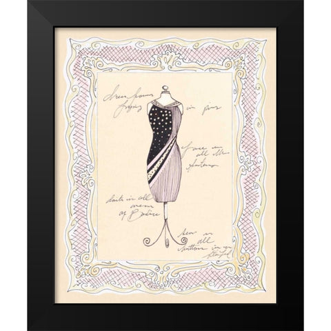 Dress Form I Black Modern Wood Framed Art Print by Leal, Steve