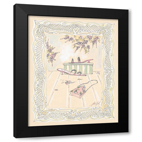 On the Town III Black Modern Wood Framed Art Print with Double Matting by Leal, Steve