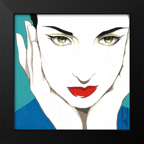 Cleo Black Modern Wood Framed Art Print by Leal, Steve