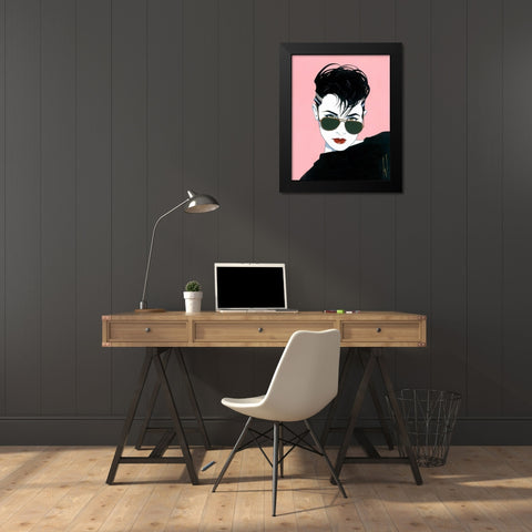 Kim Black Modern Wood Framed Art Print by Leal, Steve