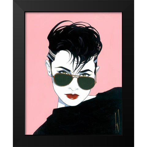 Kim Black Modern Wood Framed Art Print by Leal, Steve