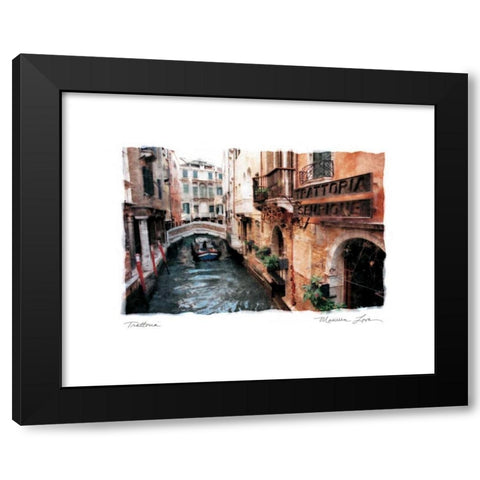 Trattoria Black Modern Wood Framed Art Print by Love, Maureen