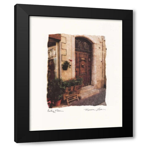 Entrez Vous Black Modern Wood Framed Art Print with Double Matting by Love, Maureen