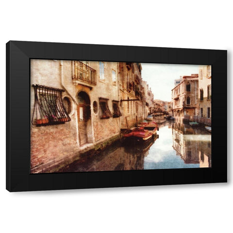 Venice at Rest - No Border Black Modern Wood Framed Art Print with Double Matting by Love, Maureen