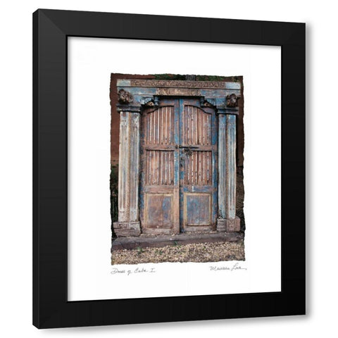 Doors of Cuba I Black Modern Wood Framed Art Print with Double Matting by Love, Maureen