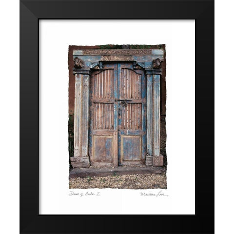 Doors of Cuba I Black Modern Wood Framed Art Print by Love, Maureen