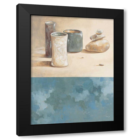 Ishi I Black Modern Wood Framed Art Print with Double Matting by Linza, Loretta