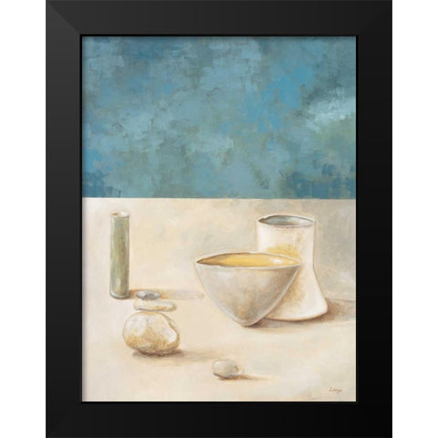 Ishi II Black Modern Wood Framed Art Print by Linza, Loretta