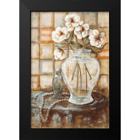 Travertine I Black Modern Wood Framed Art Print by Linza, Loretta