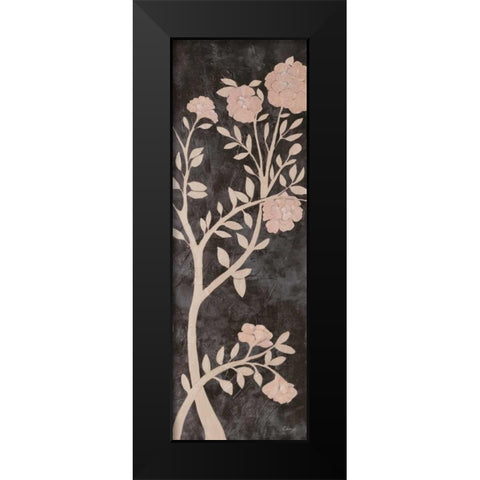 Moonlight Garden I Black Modern Wood Framed Art Print by Linza, Loretta