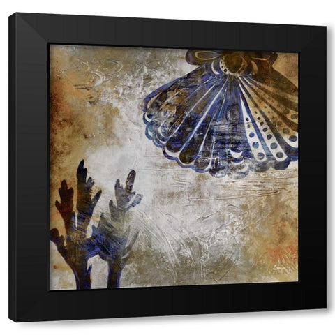 Nautilus II Black Modern Wood Framed Art Print with Double Matting by Linza, Loretta