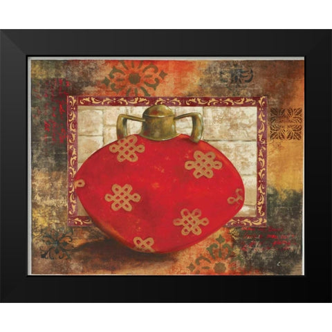 Eastern Wares I Black Modern Wood Framed Art Print by Linza, Loretta