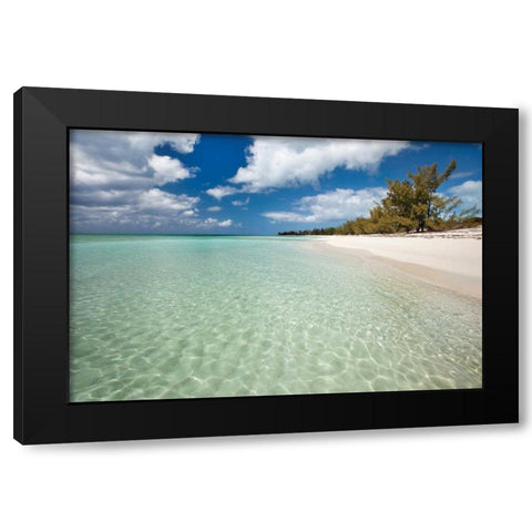 Deep Creek Shoreline Black Modern Wood Framed Art Print by Malvin, Larry