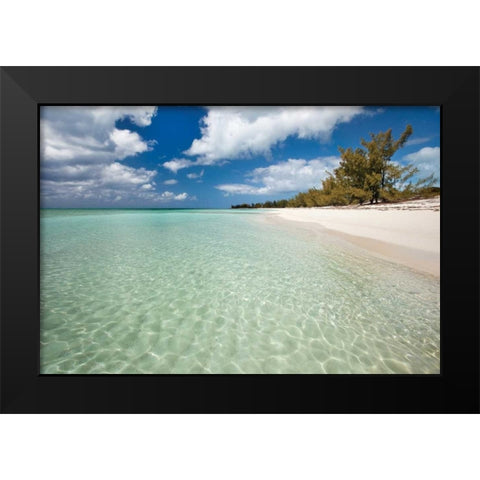 Deep Creek Shoreline Black Modern Wood Framed Art Print by Malvin, Larry