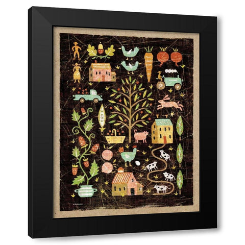 Farm to Table Black Modern Wood Framed Art Print by McCollum, Sudi