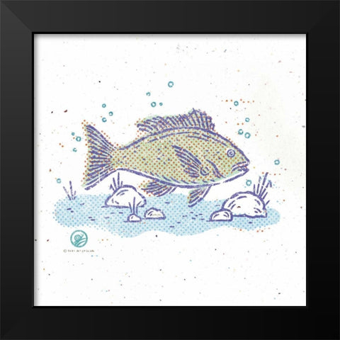 Rustic Fish I Black Modern Wood Framed Art Print by McCollum, Sudi