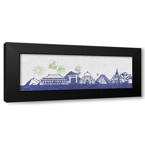 International Skyline I Black Modern Wood Framed Art Print by McCollum, Sudi