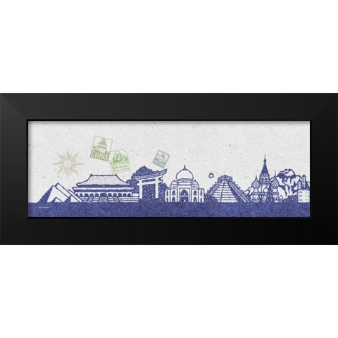 International Skyline I Black Modern Wood Framed Art Print by McCollum, Sudi