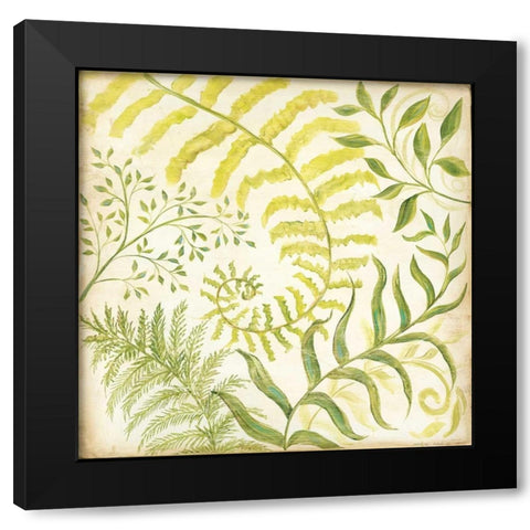 Fern Botanical I Black Modern Wood Framed Art Print by McRostie, Kate