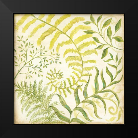 Fern Botanical I Black Modern Wood Framed Art Print by McRostie, Kate