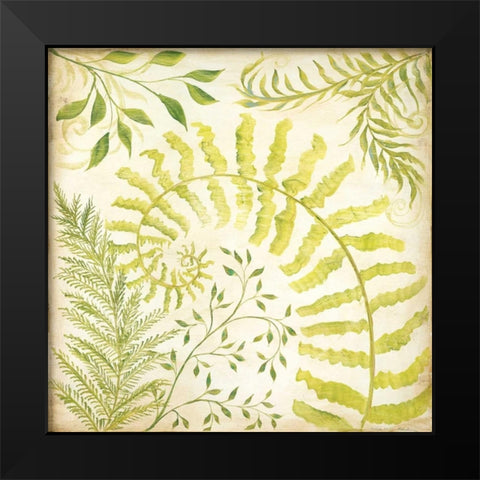 Fern Botanical II Black Modern Wood Framed Art Print by McRostie, Kate