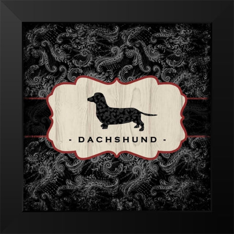 Top Dog III Black Modern Wood Framed Art Print by McRostie, Kate