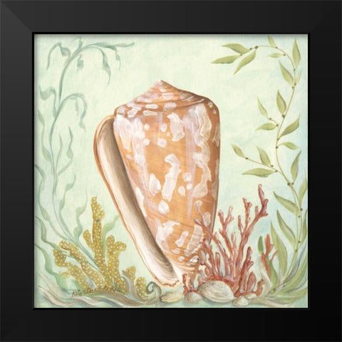 Seashells and Coral IV Black Modern Wood Framed Art Print by McRostie, Kate