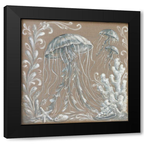 Ocean Wonder I Black Modern Wood Framed Art Print by McRostie, Kate