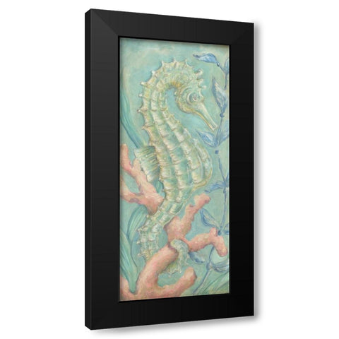 Santorini Seahorse I Black Modern Wood Framed Art Print by McRostie, Kate